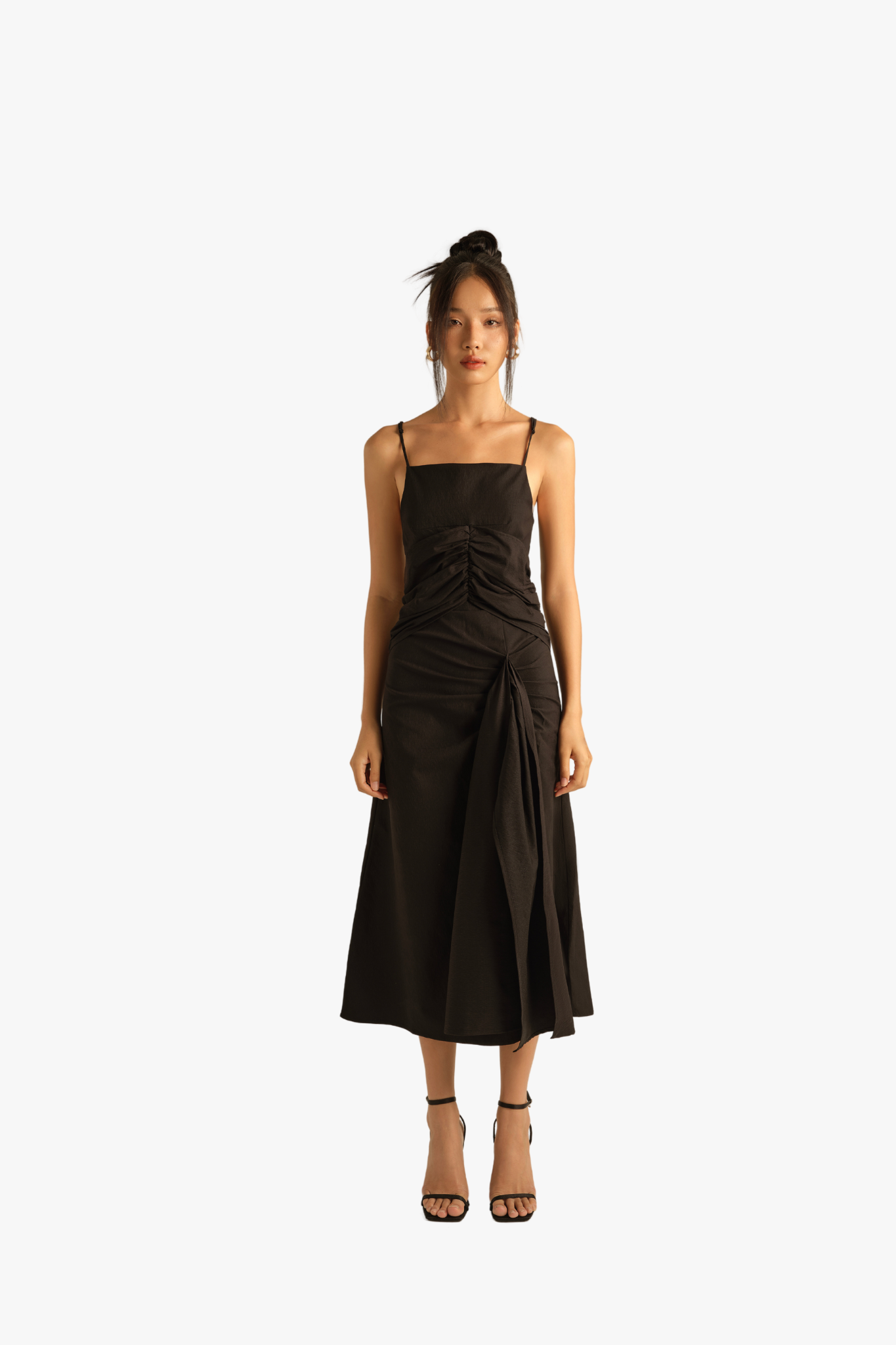 WRAPOVER WAIST DRESS